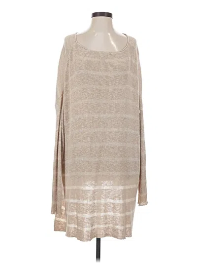 Pre-owned Free People Poncho In Brown