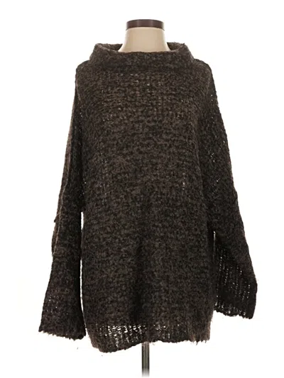 Pre-owned Free People Poncho In Brown