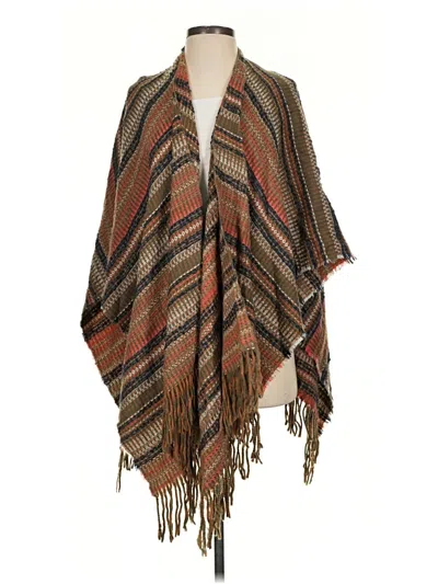 Pre-owned Free People Poncho In Brown