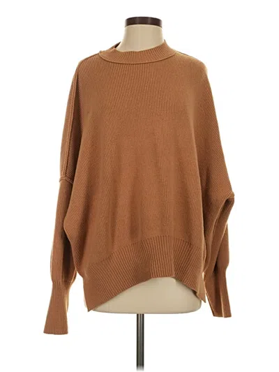 Pre-owned Free People Poncho In Brown