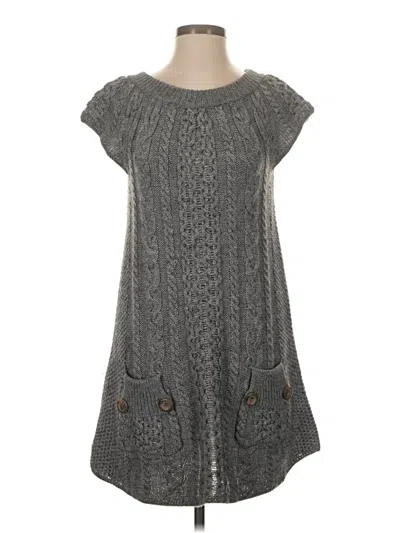 Pre-owned Free People Poncho In Gray