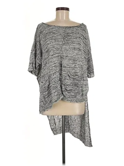 Pre-owned Free People Poncho In Gray
