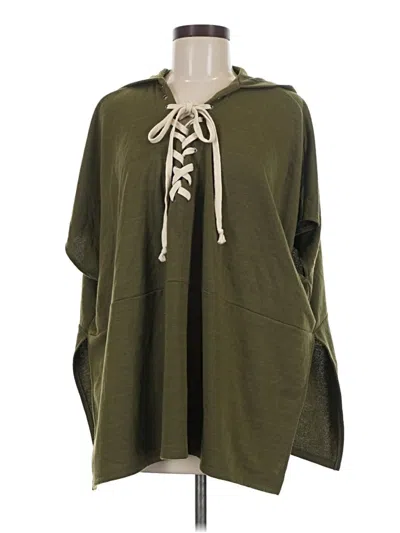 Pre-owned Free People Poncho In Green