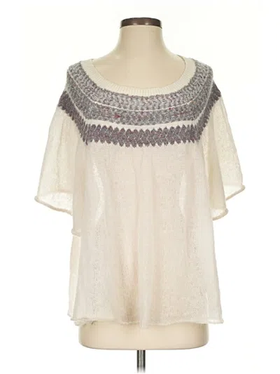 Pre-owned Free People Poncho In Ivory