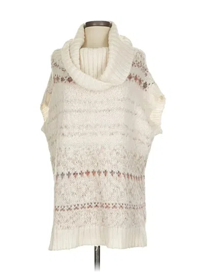 Pre-owned Free People Poncho In Ivory