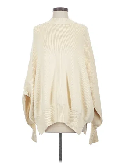 Pre-owned Free People Poncho In Ivory
