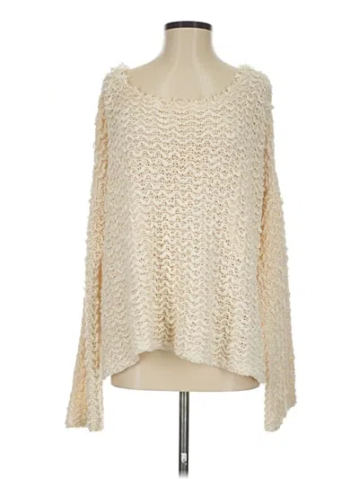 Pre-owned Free People Poncho In Ivory