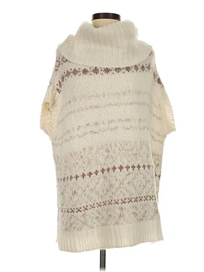 Pre-owned Free People Poncho In Ivory