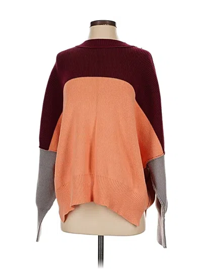 Pre-owned Free People Poncho In Orange