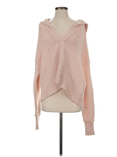 Pre-owned Free People Poncho In Pink