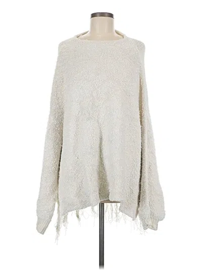 Pre-owned Free People Poncho In Silver