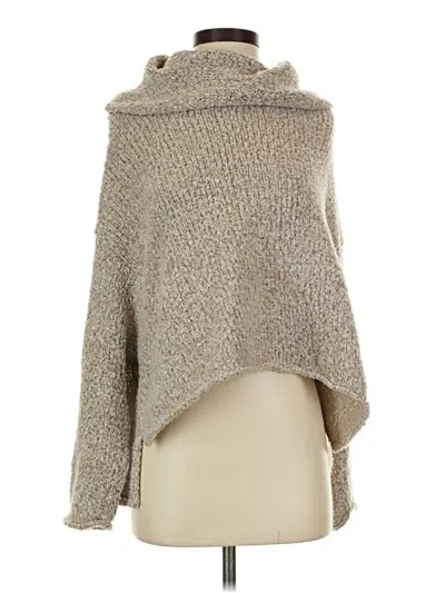 Pre-owned Free People Poncho In Tan