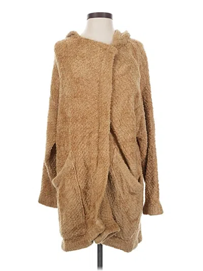 Pre-owned Free People Poncho In Tan