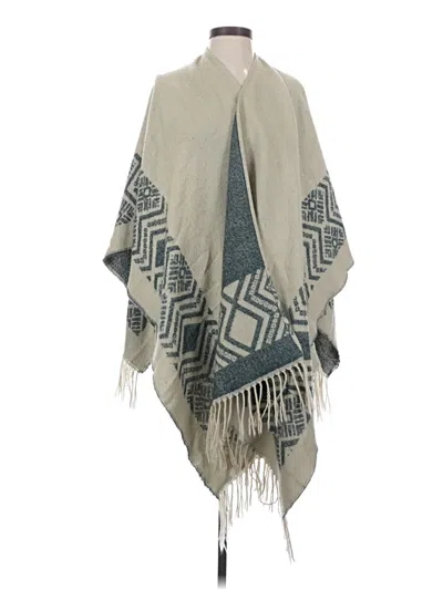 Pre-owned Free People Poncho In Teal