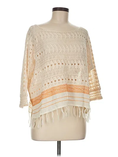 Pre-owned Free People Poncho In White