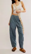Free People Preppy Pull-on Poplin Pants In Multi