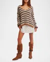 Free People Portland Pullover In Seaweed Shell