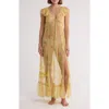 Free People X Revolve Postcard From Paris Maxi Dress In Yellow Combo