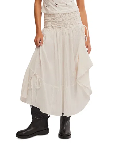 FREE PEOPLE PRAIRIE CONVERTIBLE COTTON SKIRT