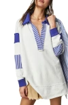 FREE PEOPLE FREE PEOPLE PREP OVERSIZED POLO