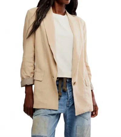 Free People Prep School Blazer In Birch In Neutral