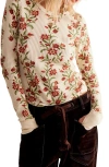 Free People Pretty Little Thermal Stitch Top In Brown