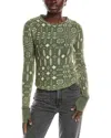 Free People Pretty Little Thermal Top In Pine In Green