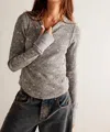 Free People Pretty Little Thermal Stitch Top In Multi