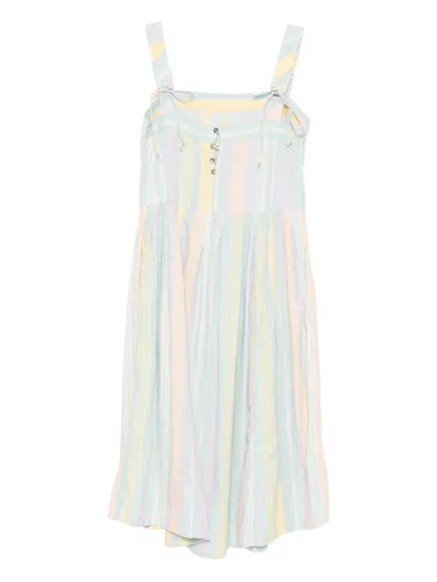 Free People Primavera Stripe Cotton Midi Dress In Multi