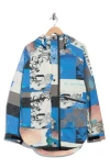 Free People Print Waterproof Rain Jacket In Multi