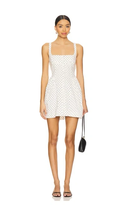 Free People Printed Astrid Mini Dress In 象牙白拼接