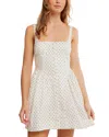 Free People Astrid Polka Dot Minidress In Ivory Combo
