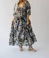 Free People Printed Dixie Maxi Dress In Black Combo
