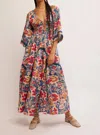 Free People Printed Smocked Waist Maxi Dress In Multi