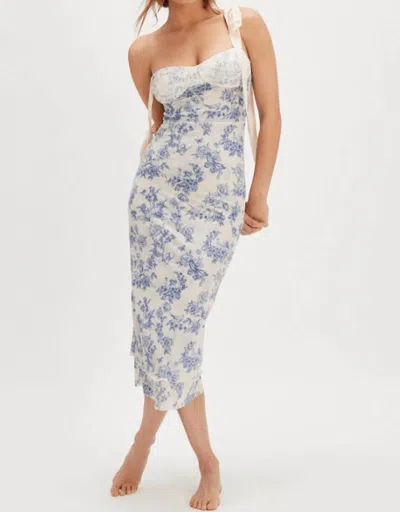 Free People Printed Got Glam Slip Dress In Toile Tea Cup Combo