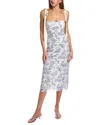 Free People Printed Got Glam Slip Dress In White
