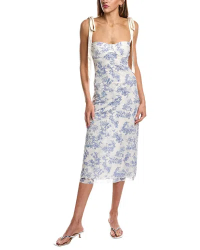 Free People Printed Got Glam Slip Dress In White