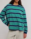 Free People Printed Hustle Layer T-shirt In Multi