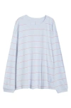 Free People Printed Hustle Layer T-shirt In Blue
