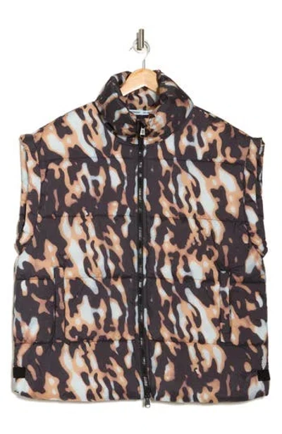 Free People Printed In A Bubble Puffer Vest