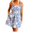 Free People Meet Me In Maui Sleeveless Minidress In Ocean Combo In Blue