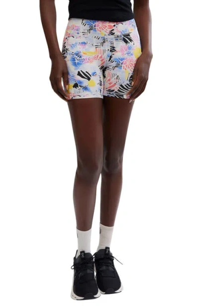Free People Printed Never Better Bike Shorts In Mystic Floral Combo