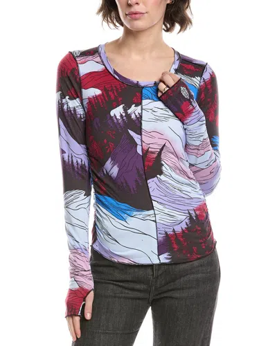 Free People Printed Right On Run Layer Top In Multi