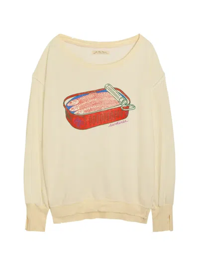 Free People Printed Sweater In Neutral