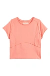 Free People We The Free Protagonist Crewneck Tee In Thriving Coral