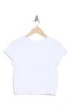 Free People Protagonist Stretch Cotton Baby Tee In Ivory