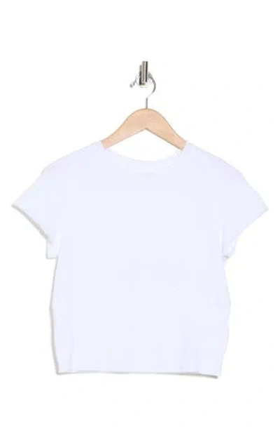 Free People Protagonist Stretch Cotton Baby Tee In White