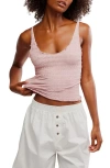 Free People Pucker Up Seamless Camisole In Misty Rose