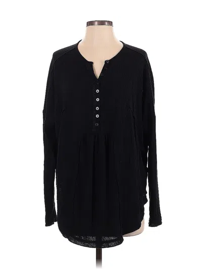 Pre-owned Free People Pullover Sweater In Black