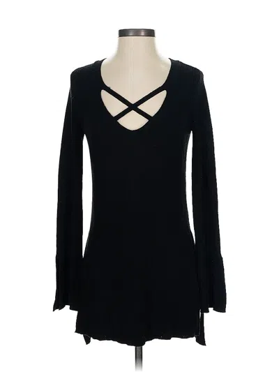 Pre-owned Free People Pullover Sweater In Black